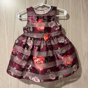 Mia & Mimi Purple Floral Dress sz 12M
